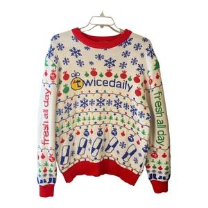 Ugly Christmas Sweater Twice Daily Roody XLarge‎ holiday